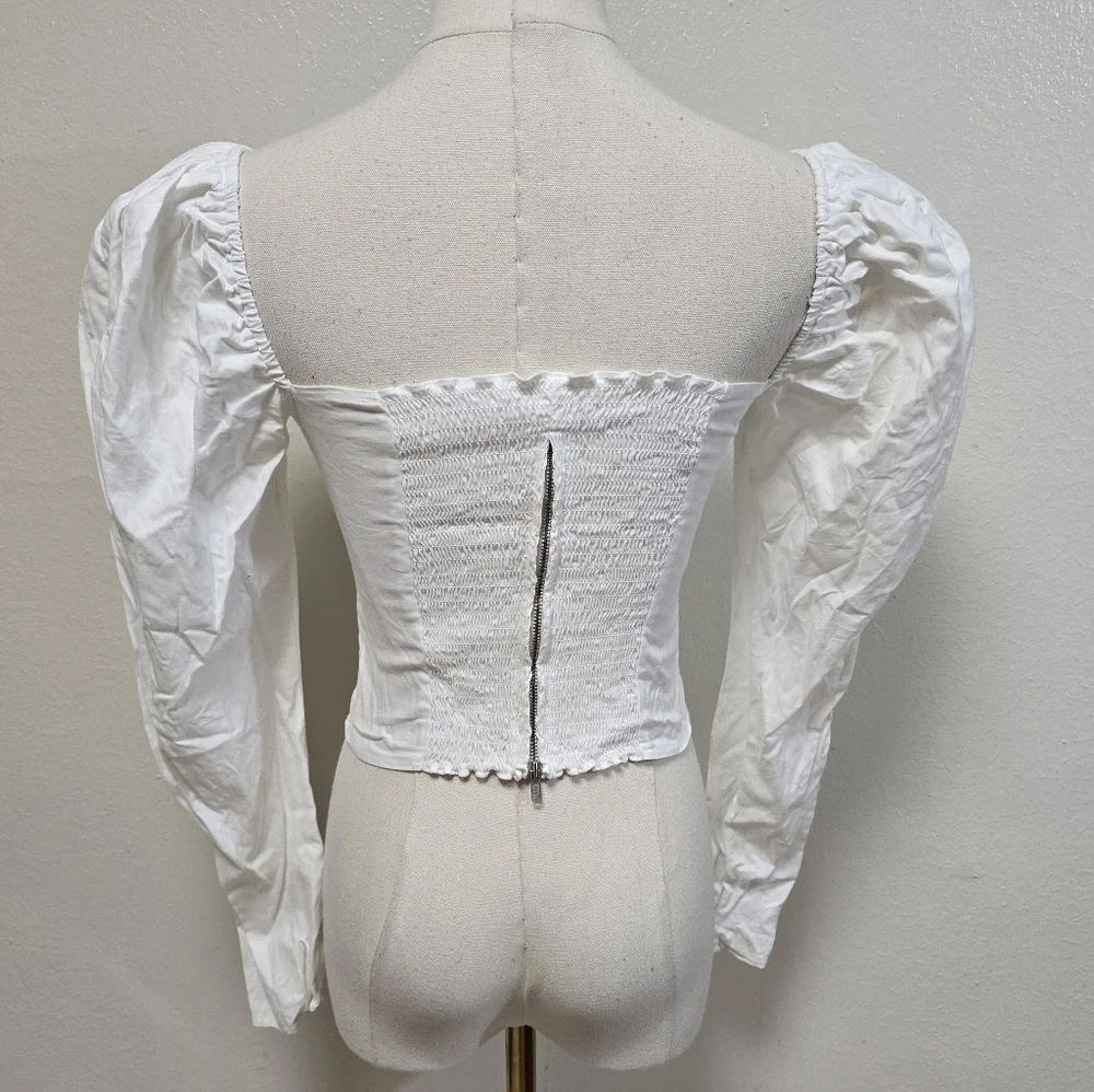 Reformation Cacio Top White Size 0